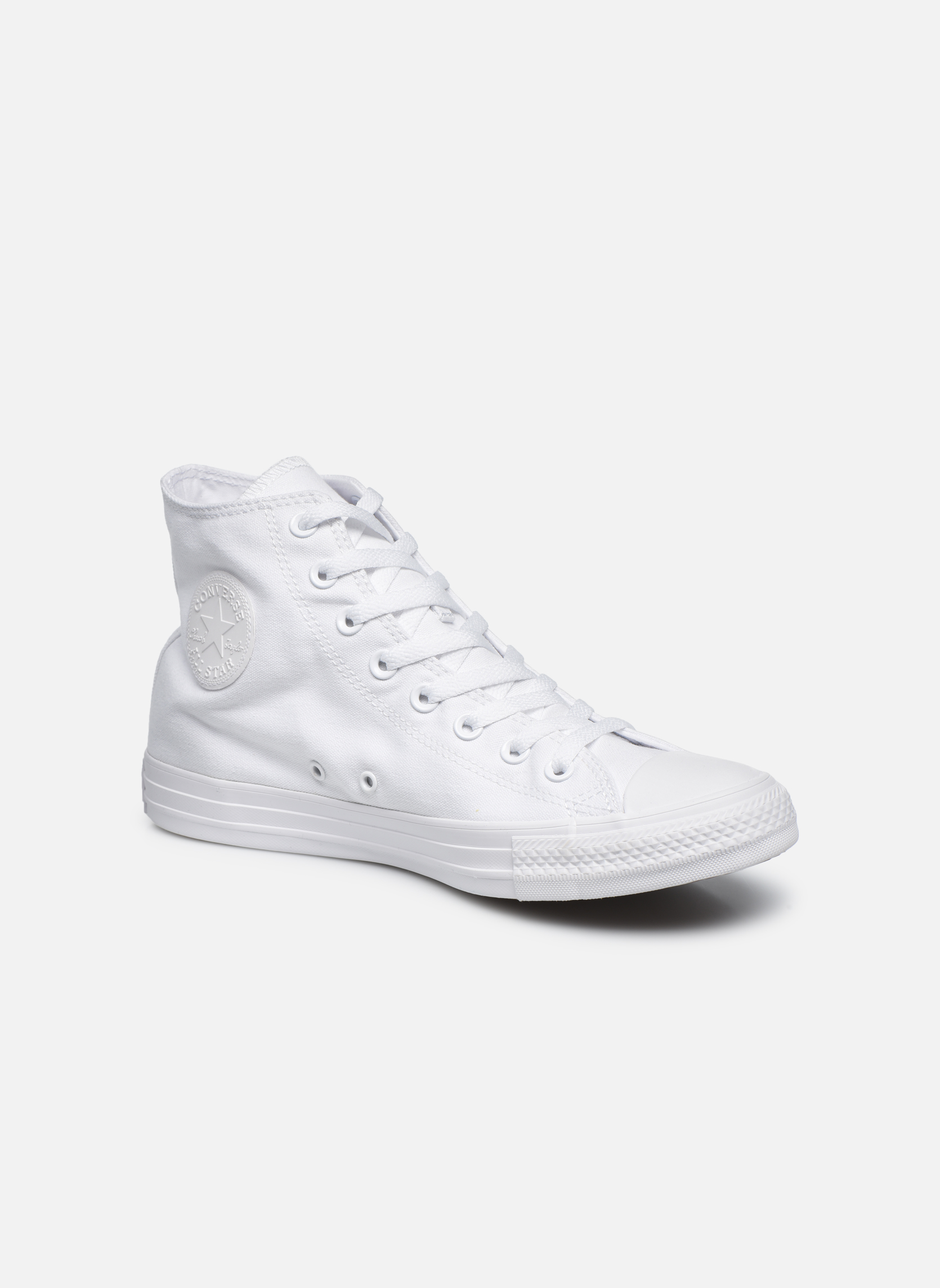 Uomo Converse Chuck Taylor All Star Monochrome Canvas Hi M Sneakers Bianco Uomo Converse Chuck Taylor All Star Monochrome Canvas Hi M Sneakers Bianco