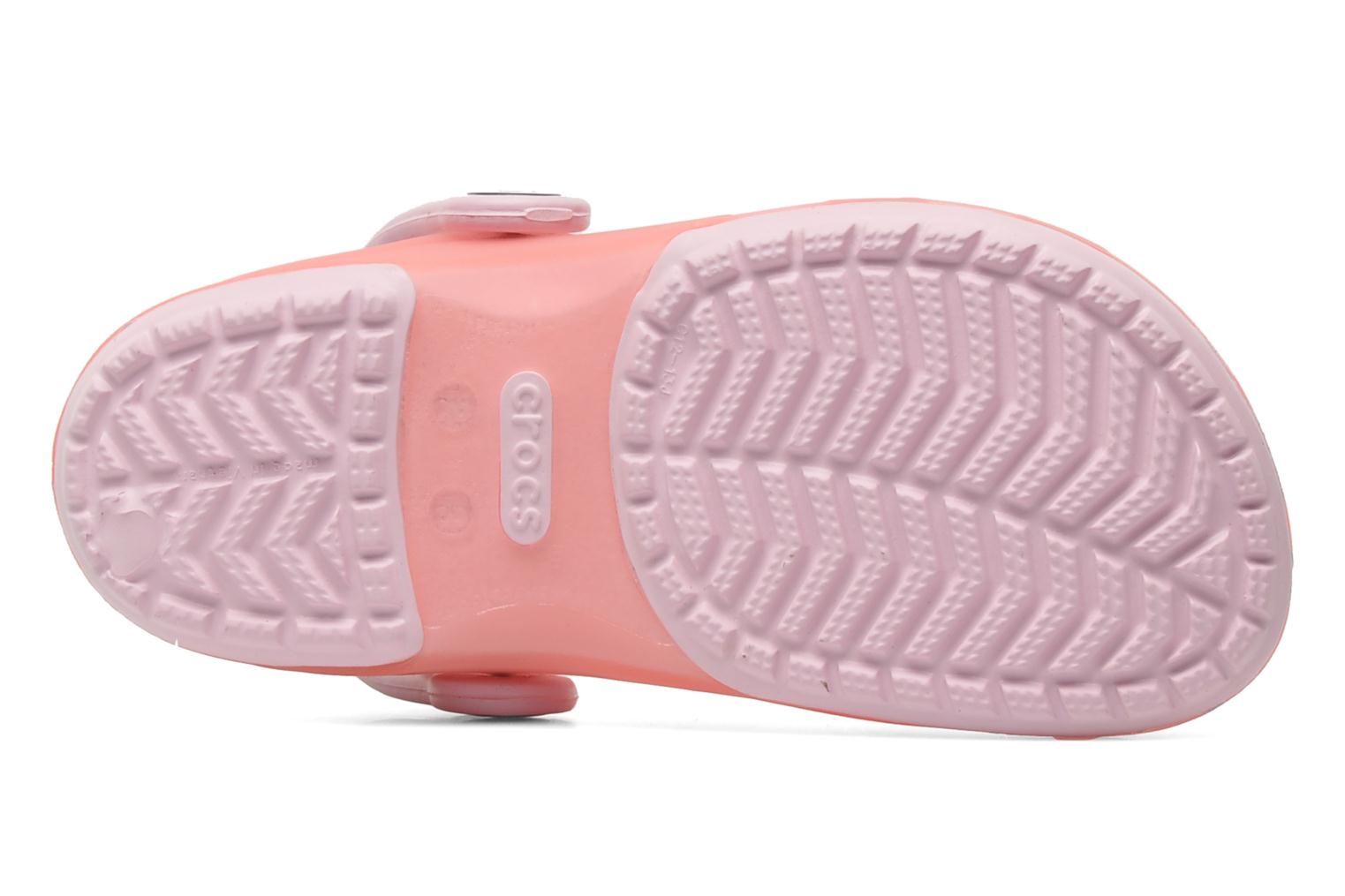 pink translucent crocs