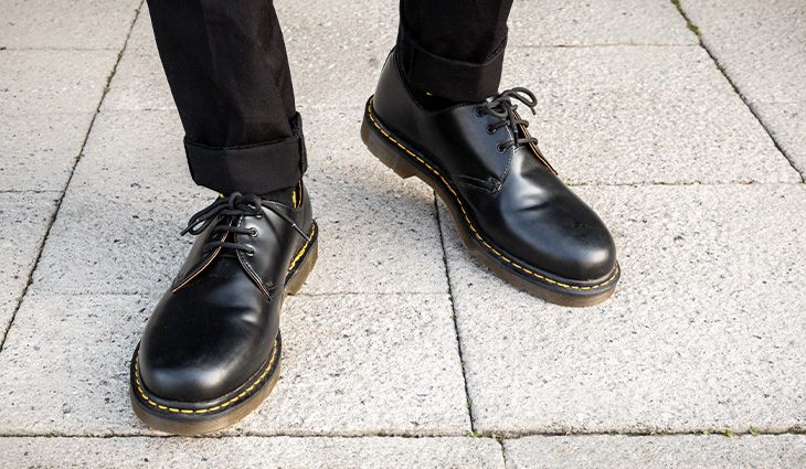 doc martens basse noir homme