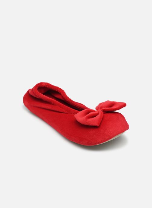 Chaussons Ballerine Velours – Grand Nœud W - Isotoner - Modalova