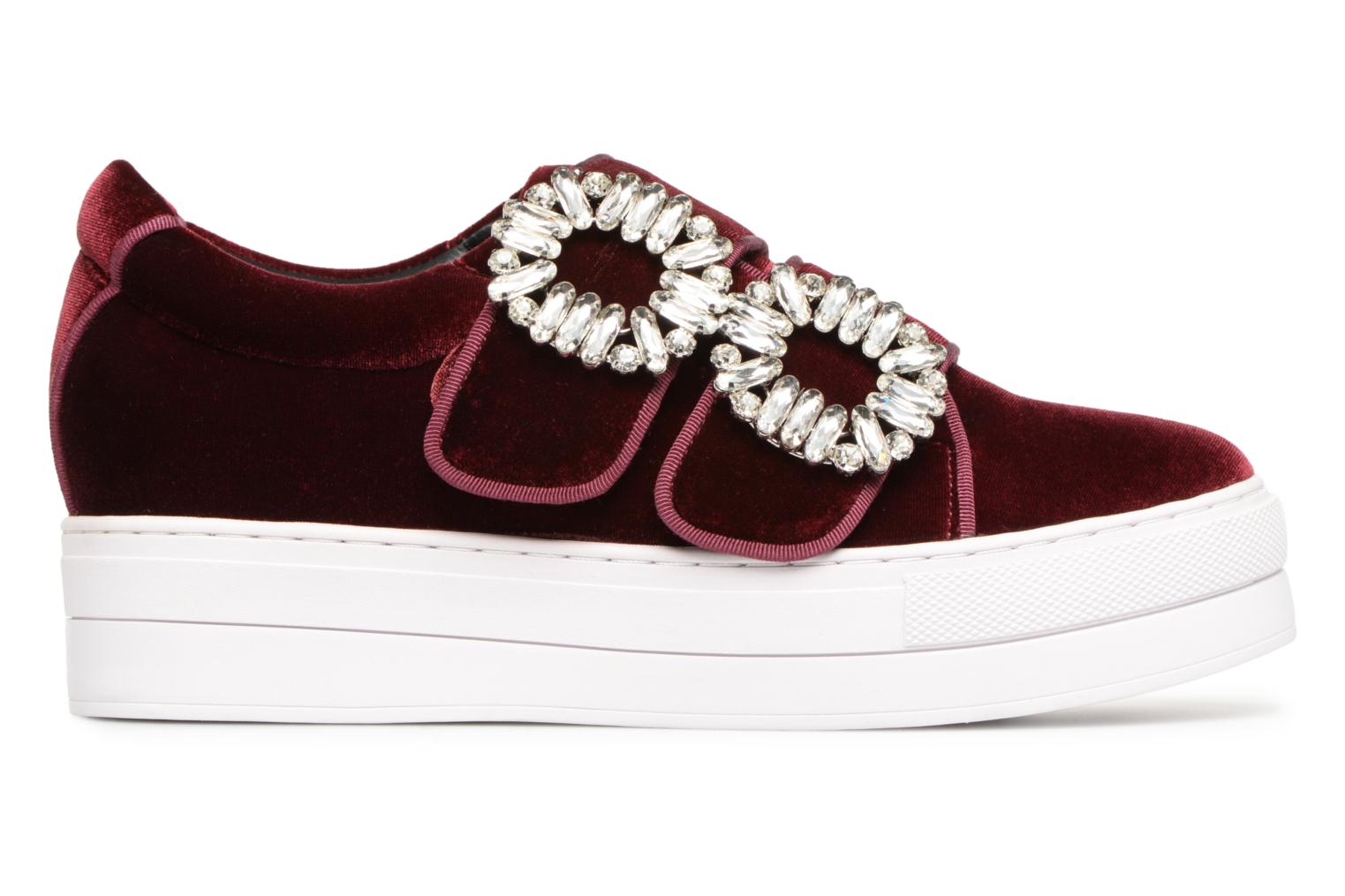 puma suede platform rouge