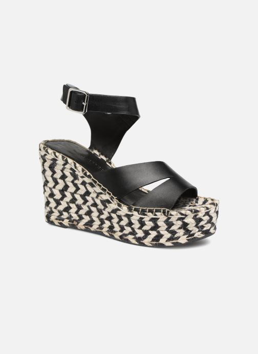 Espadrilles compensées noir par Sigerson Morrison