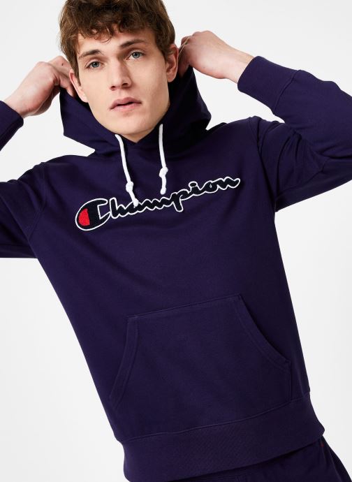 Champion Large Script Logo Hooded Sweatshirt par Champion