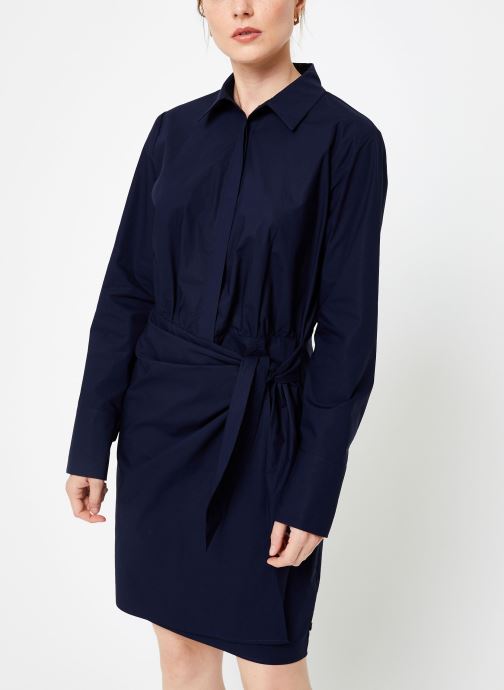 Clean cotton shirt dress in solid & print par Scotch & Soda