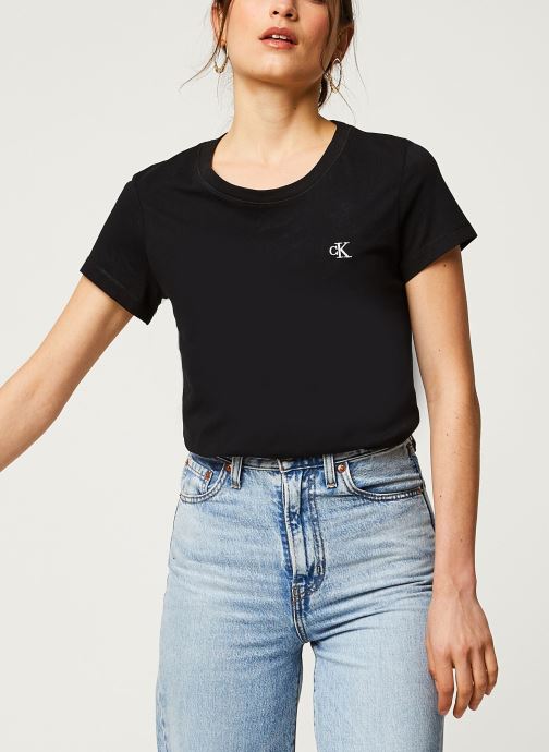 Vêtements Calvin Klein Jeans CK Embroidery Slim Tee pour Accessoires