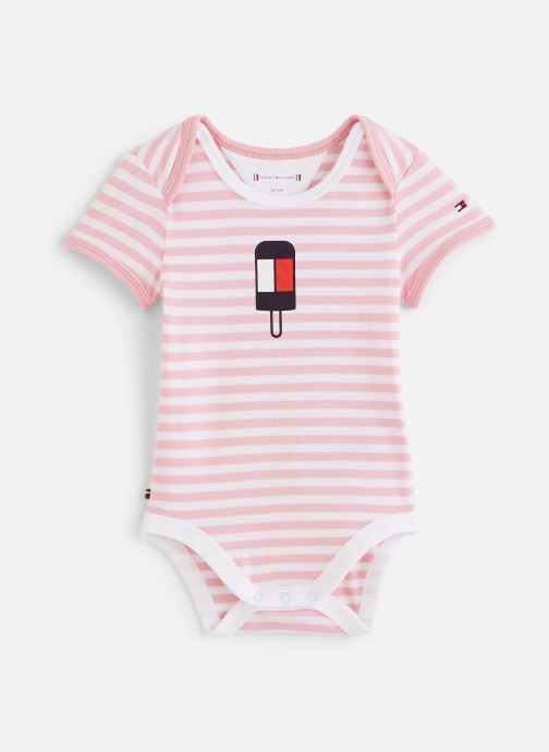 Body manches courtes Baby Striped Body S/S par Tommy Hilfiger