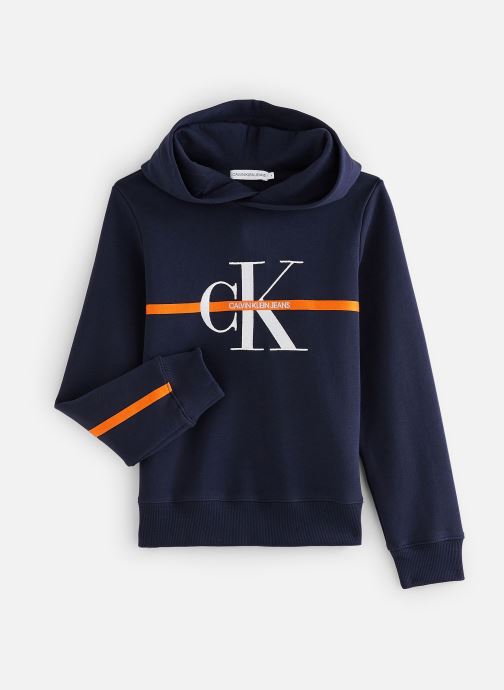 Sweatshirt hoodie Monogram Stripe par Calvin Klein
