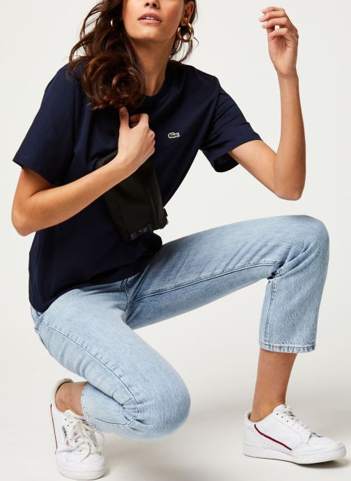 Vêtements Lacoste T-shirt à col rond en coton W pour Accessoires