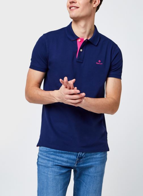 Contrast Collar Pique SS Rugger par GANT