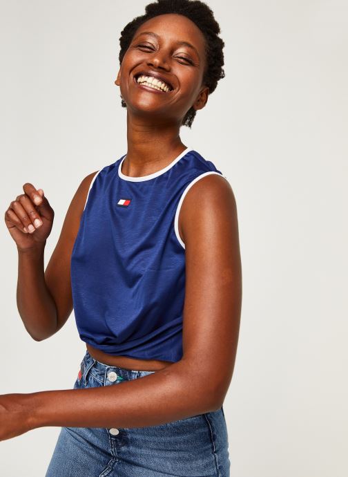 Cropped Tank Top With Flag par Tommy Sport