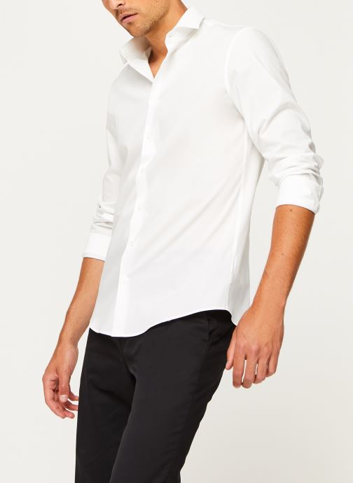 2Ply Poplin Stretch Slim Shirt par Calvin Klein
