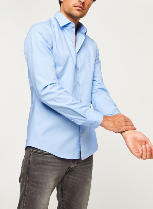 2Ply Poplin Stretch Slim Shirt par Calvin Klein