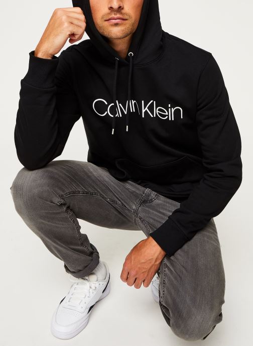 Cotton Logo Hoodie par Calvin Klein