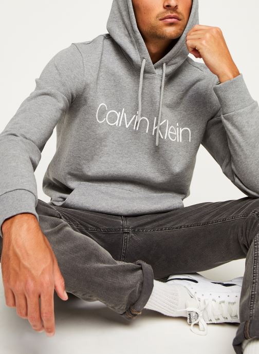 Cotton Logo Hoodie par Calvin Klein