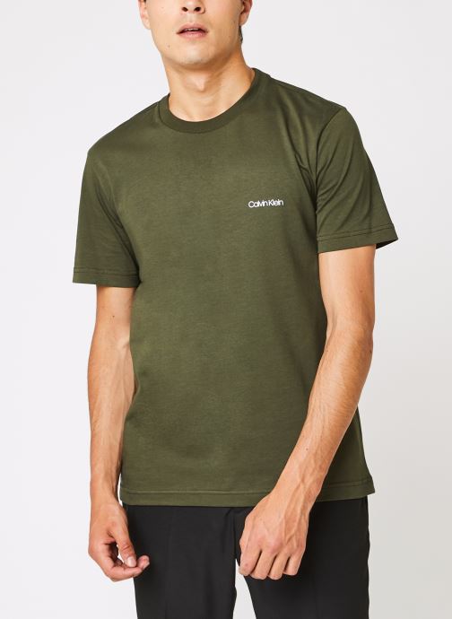 Cotton Chest Logo T-Shirt par Calvin Klein