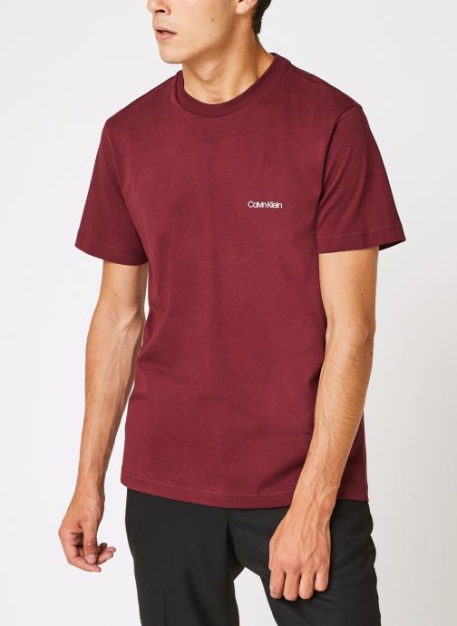 Cotton Chest Logo T-Shirt par Calvin Klein