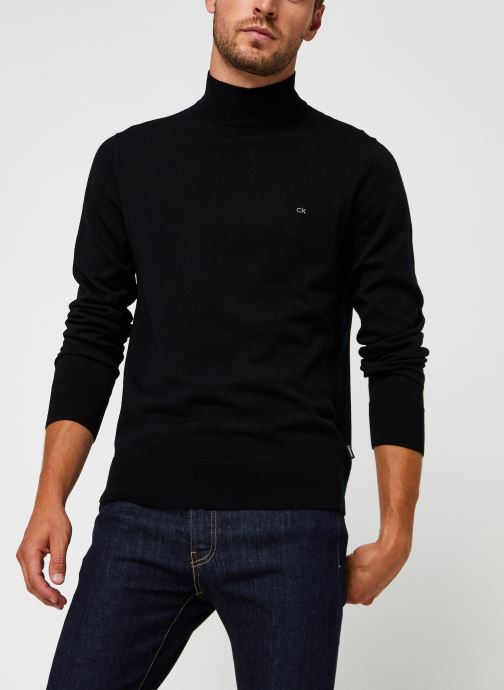 Superior Wool Mock Pullover par Calvin Klein