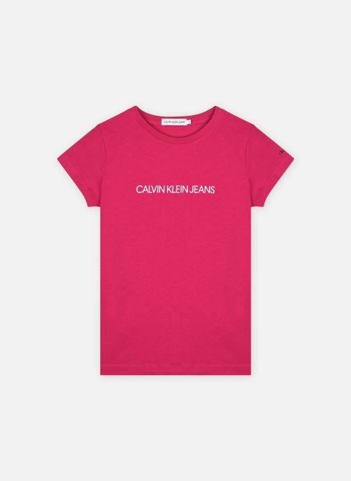 Metallic Chest Logo Slim Top par Calvin Klein