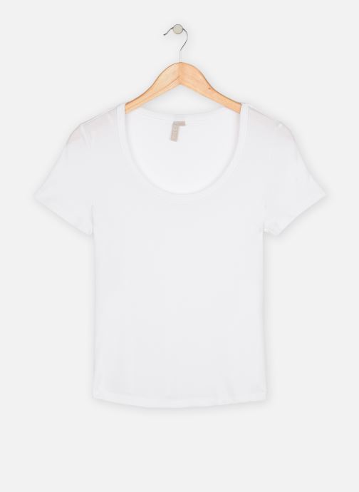 Pckaitlin Ss U-Neck Top Bc par Pieces