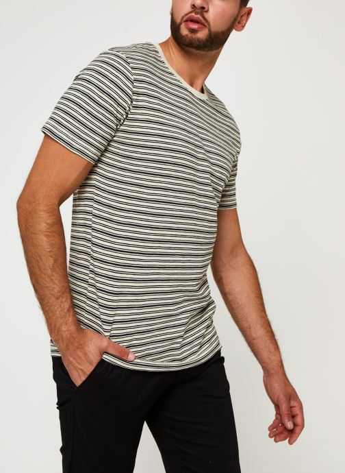 Slhpatrick Stripe Ss O-Neck Tee W par Selected Homme