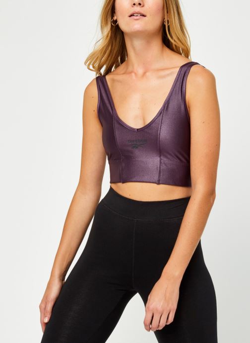 High Shine Spandex Sports Bra par Reebok