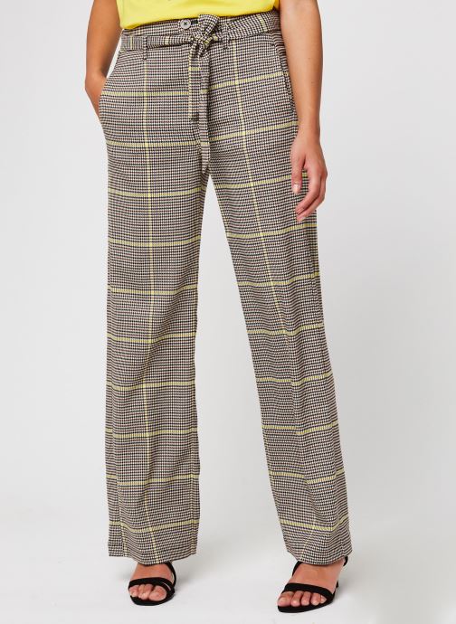 Wide leg belted pants in special check par Scotch & Soda