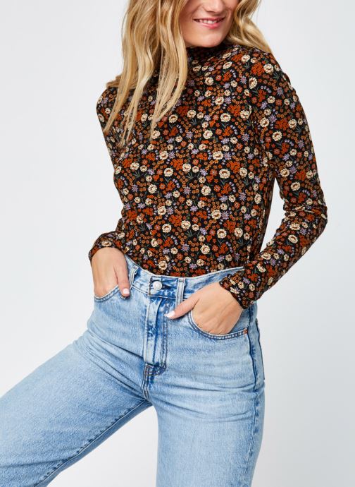Printed long sleeve tee with high neck par Scotch & Soda