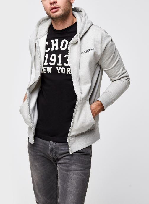 Sweat Zippe Capuche Logo Schott par Schott