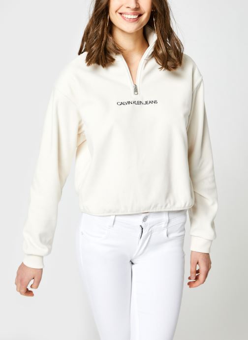 Polar Fleece Half Zip Sweatshirt par Calvin Klein Jeans