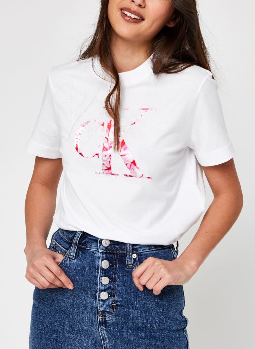 Satin Bonded Filled Ck Tee par Calvin Klein Jeans