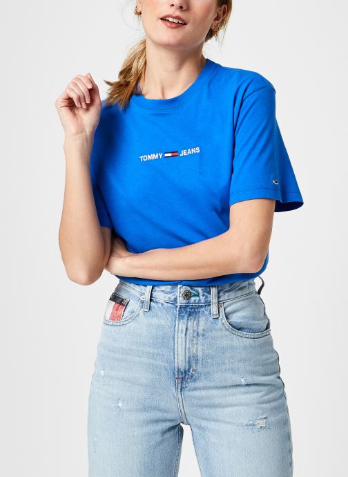 Tjw Bxy Crop Linear Logo Tee par Tommy Jeans