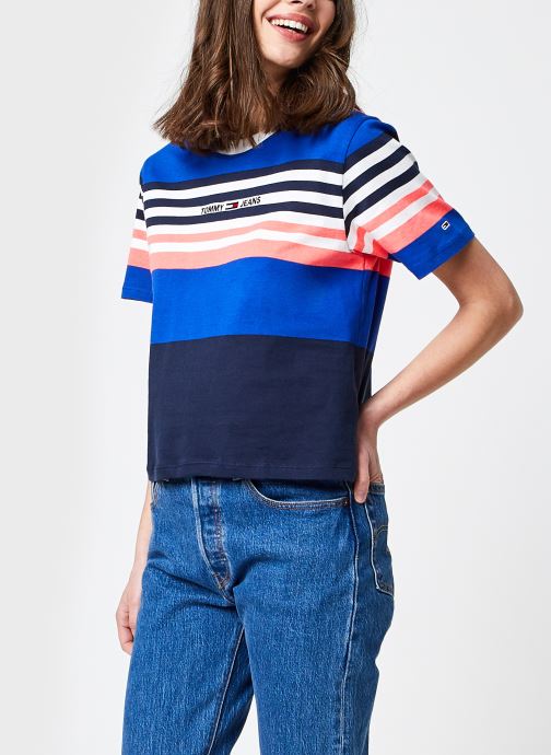 Tjw Bxy Crop Linear Logo Stripe par Tommy Jeans