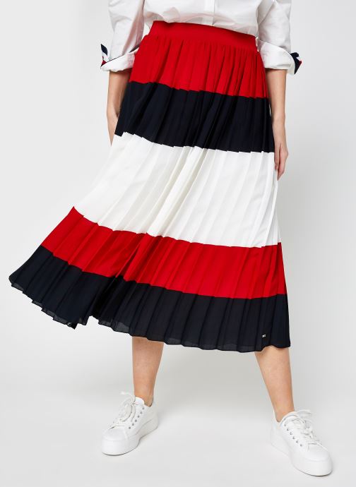 Crepe Pleated Midi Skirt par Tommy Hilfiger