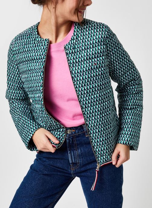 Lw Down Printed Collarless Jkt par Tommy Hilfiger