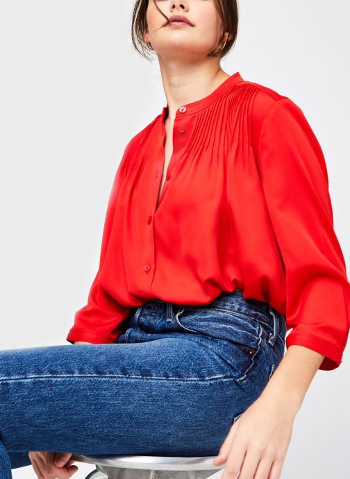 3/4 Slv Pintuck Blouse par Calvin Klein