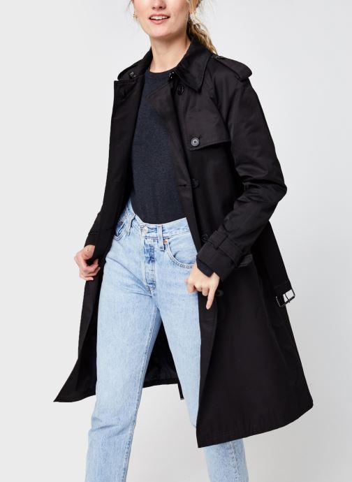 Cotton Nylon Trench Coat par Calvin Klein