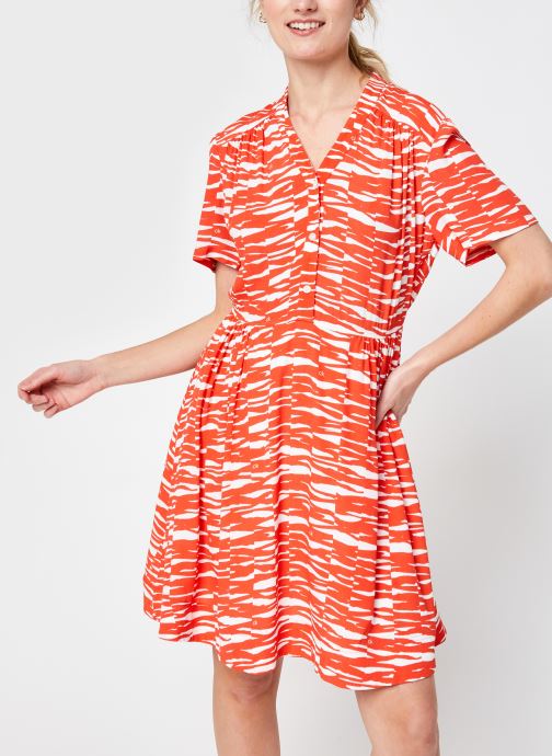 Short Slv V-Nk Short Dress par Calvin Klein