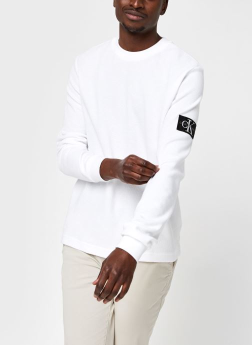 Monogram Badge Waffle Ls Tee par Calvin Klein Jeans