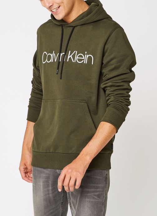 Cotton Logo Hoodie par Calvin Klein