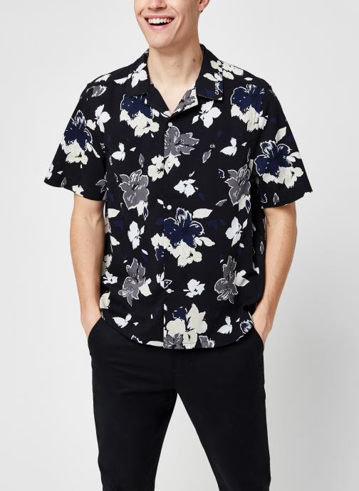 Short Sleeve Flower Print Shirt par Calvin Klein