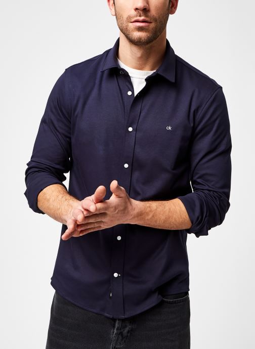 Slim Fit Knitted Shirt par Calvin Klein