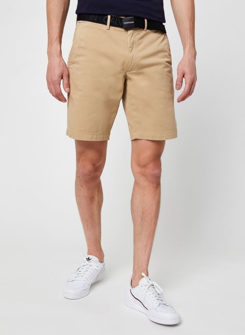 Garment Dye Belted Shorts par Calvin Klein