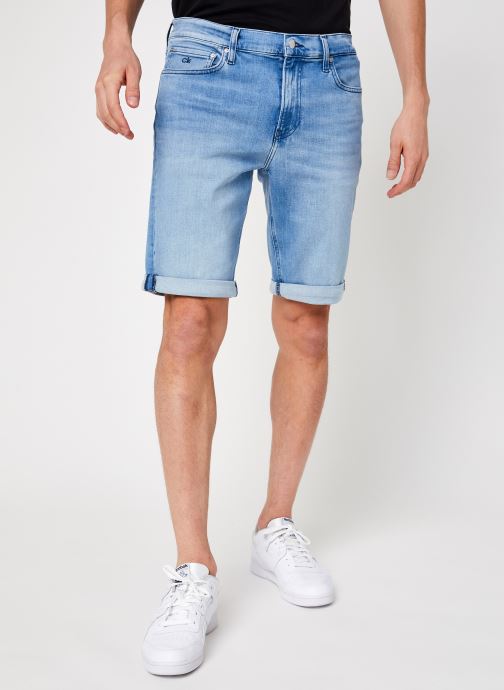 Slim Denim Short Light Blue par Calvin Klein