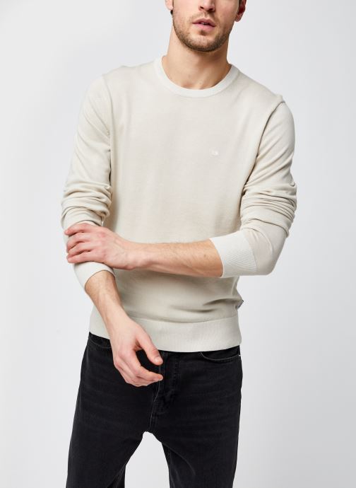 Cotton Silk C-Neck Sweater par Calvin Klein