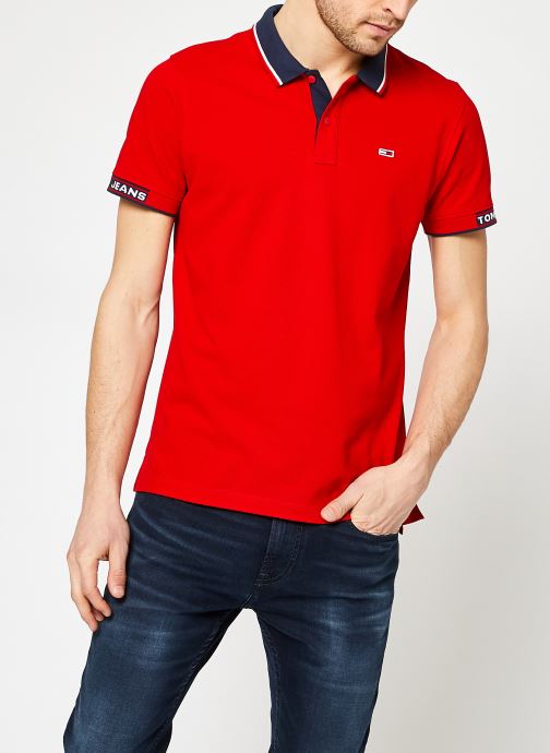 TJM Detail Rib Jaquard Polo par Tommy Jeans