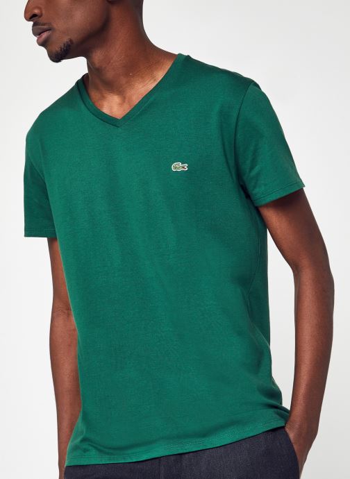 Vêtements Lacoste T-shirt col V en jersey de coton pour  Accessoires