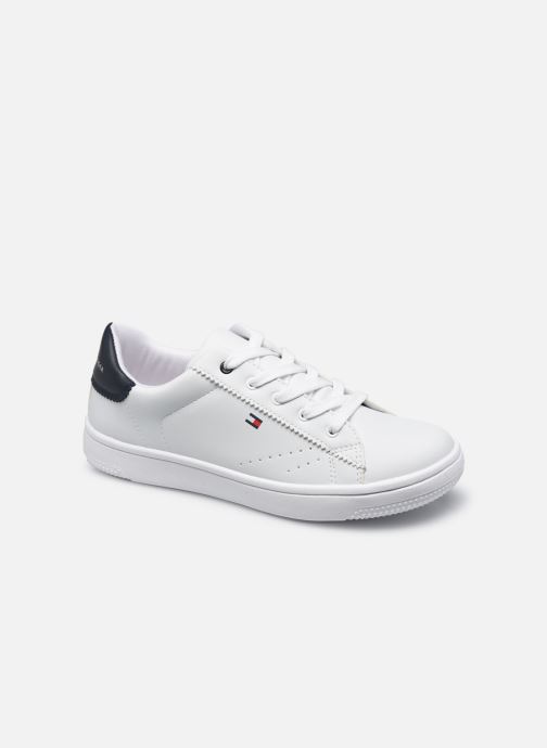Low Cut Lace-Up Sneaker White/B par Tommy Hilfiger