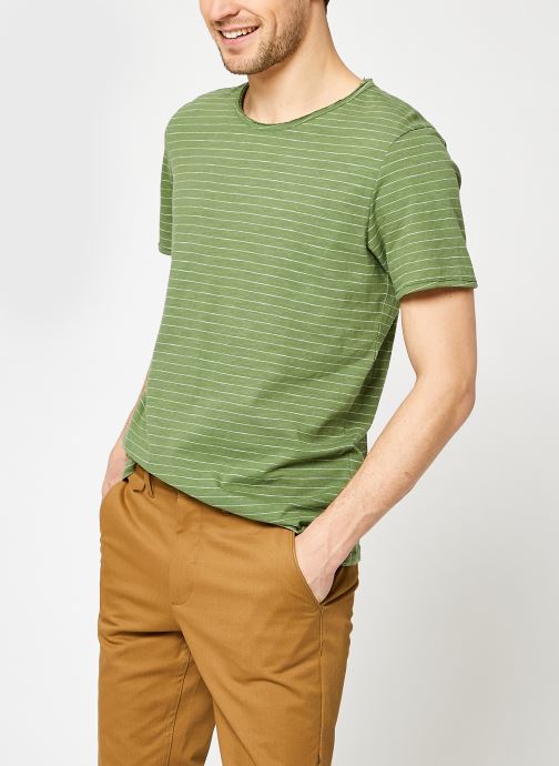 Slhmorgan Stripe Ss O-Neck Tee W NOOS par Selected Homme