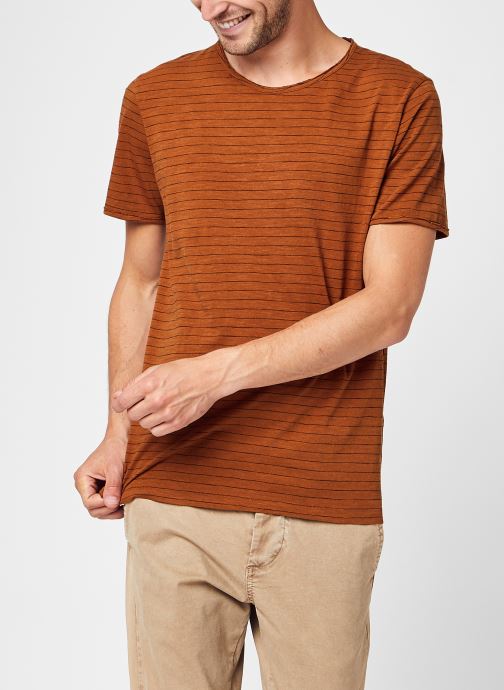 Slhmorgan Stripe Ss O-Neck Tee W NOOS par Selected Homme