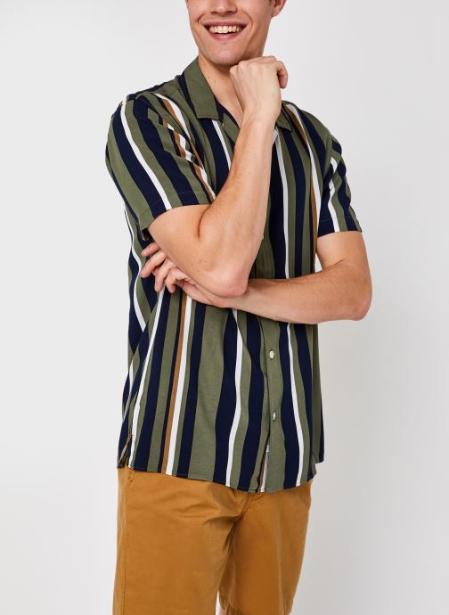 Slhregmichael Shirt Ss Stripes W par Selected Homme